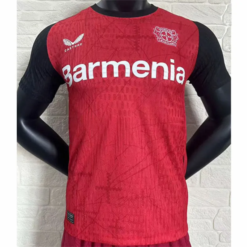 Bayer Leverkusen 2024/25 Kit de Edición de Jugador local, rojo
