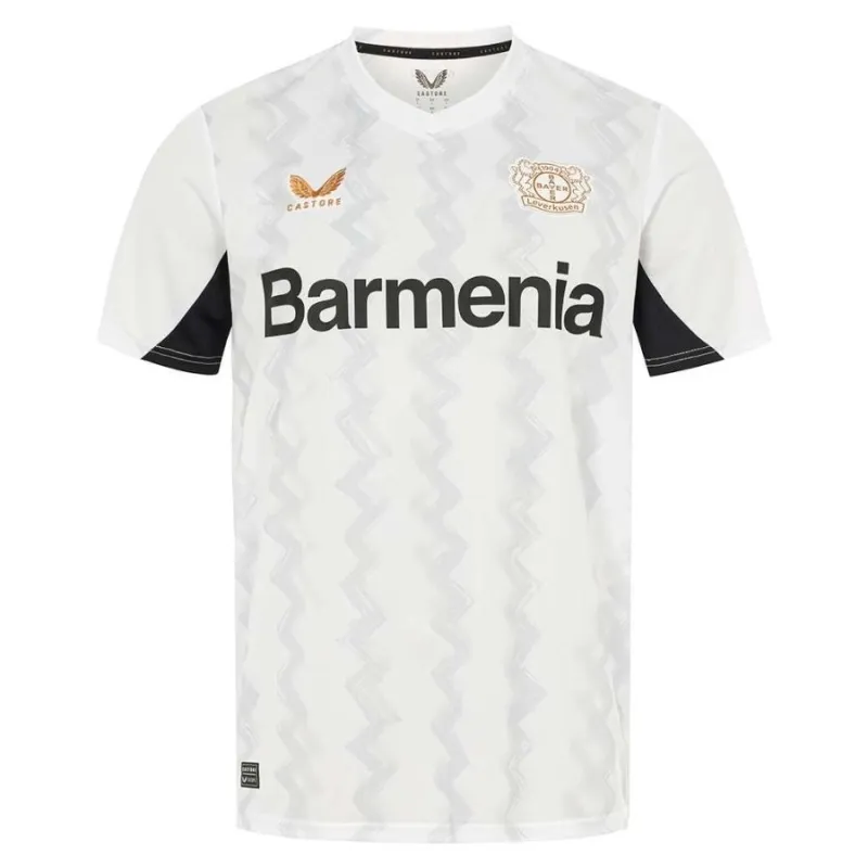 Maillot d'extérieur enfant du Bayer Leverkusen 2024/25 - Blanc