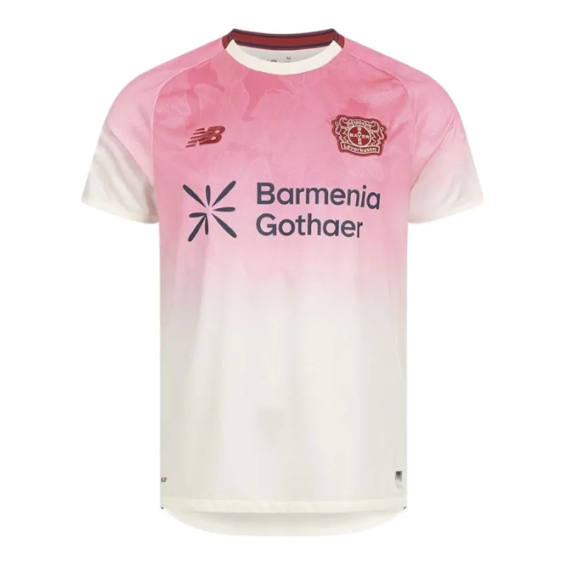 Bayer Leverkusen 2025/26 Away Kids' Jersey - Pink/White
