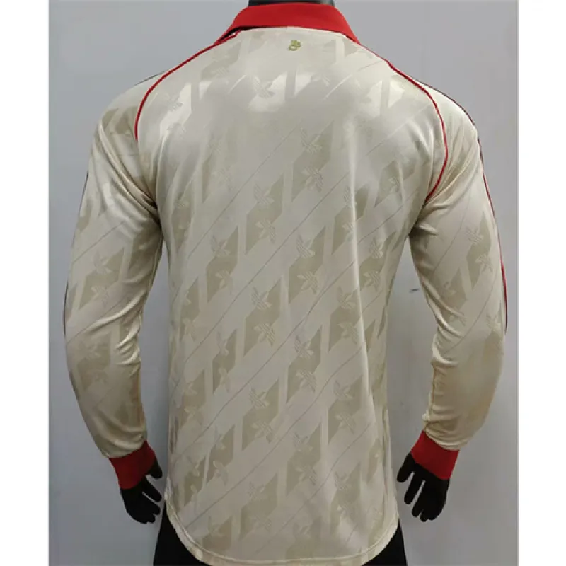 Maillot à manches longues édition joueur du Bayern Munich 2024/25 - Beige crème
