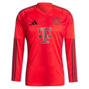 Bayern München 2024/25 Langarm-Heimtrikot Authentisch - Rot