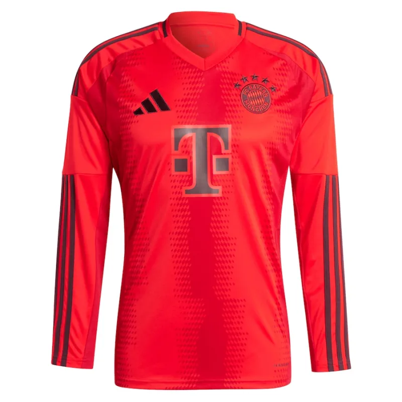 Bayern Munich 2024/25 Maillot Domicile Manches Longues Authentique - Rouge