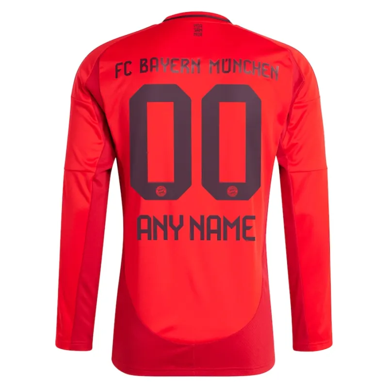 Bayern Munich 2024/25 Maillot Domicile Manches Longues Authentique - Rouge