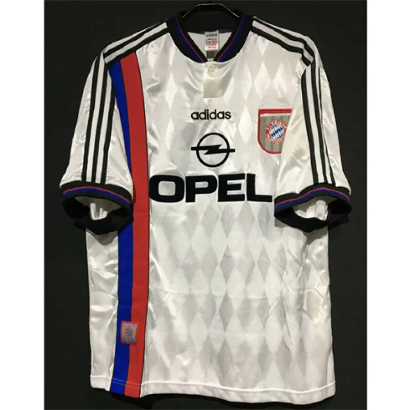 Maglia retro fuori casa della Bayern Munich 1996-1998 - Bianco