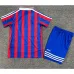 Maglia retro di casa per bambini della Bayern Munich 1995 - 1997 - Blu e Rosso