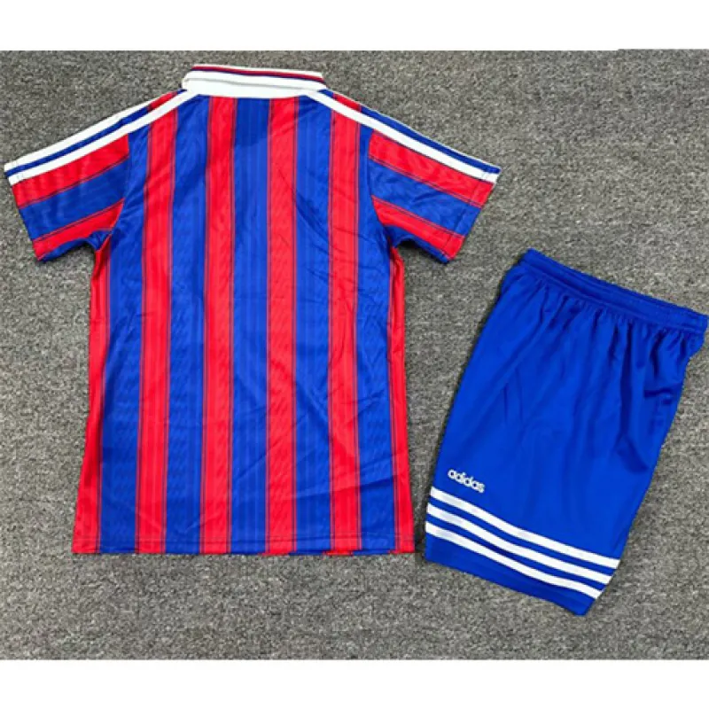 Maglia retro di casa per bambini della Bayern Munich 1995 - 1997 - Blu e Rosso
