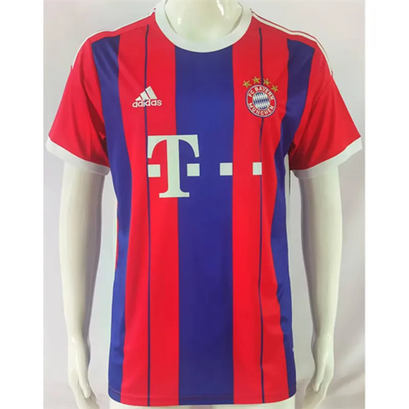 Bayern Munich 2014 - 2015 Home Retro Kit - Blue and Red