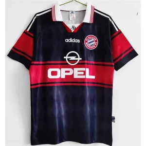 Bayern Munich 1997 - 1998 Away Retro Kit - Dark Blue