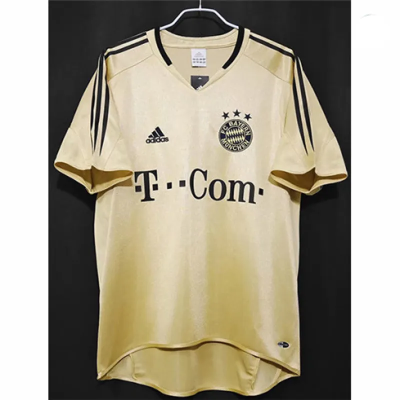 Bayern Munich 2004 - 2005 Away Retro Kit - Yellow