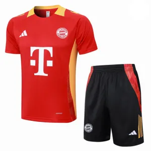Bayern Munich 2024/25 red training jersey and shorts