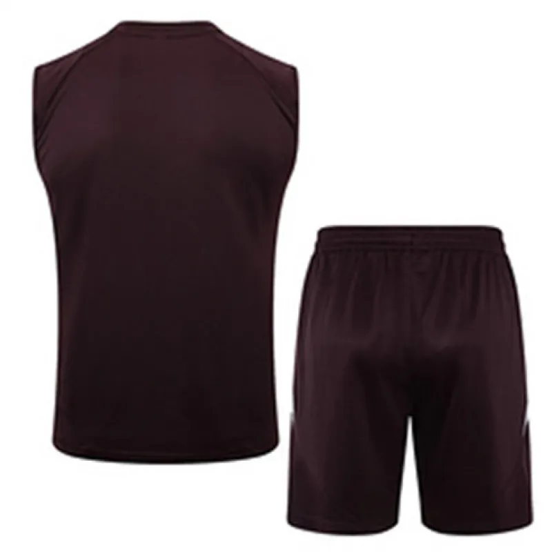 Gilet e shorts da allenamento marroni della Bayern Munich 2024/25
