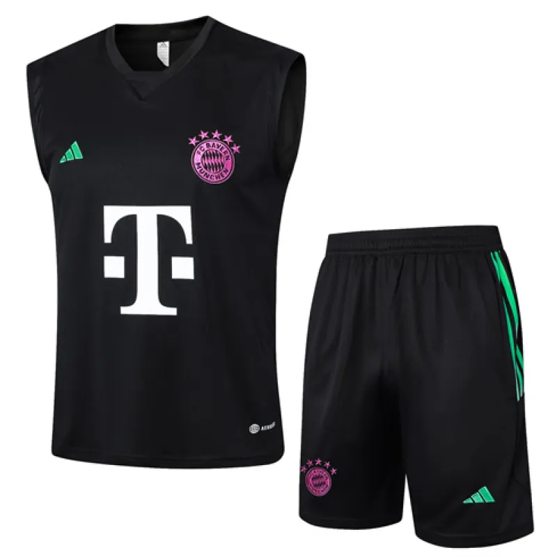 Gilete y pantalones cortos de entrenamiento negros del Bayern Munich 2024/25