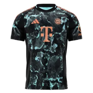 Maglia ufficiale fuori casa per bambini dell'FC Bayern Munich 2024/25 - Versione giocatore, Nera