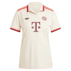Damen-Trikot Nr. 3 von Bayern München 2024/25 - Fan-Version (Creme)