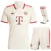 Kit du Tiers Junior Bayern Munich 2024/25 - Version Supporter (Crème)