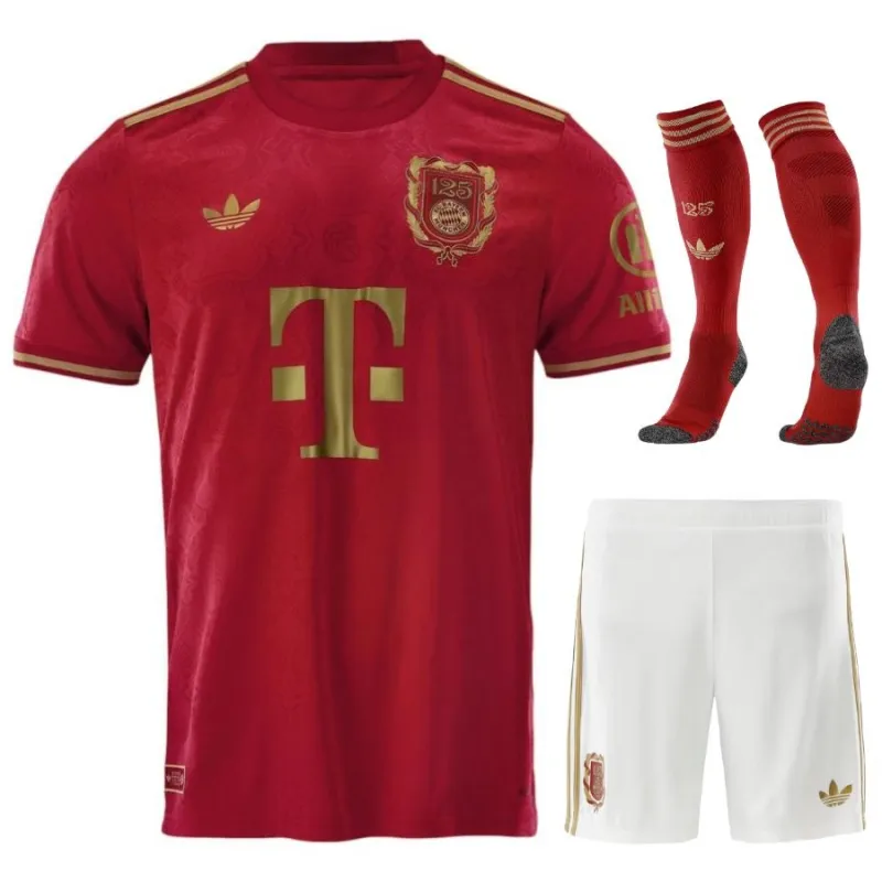 Kit de la Versión de Aficionado del 125 Aniversario de Bayern Munich (Rojo)