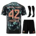 Kit Extérieur Junior Étoile Bayern Munich 2024/25 - Version Supporter (Noir, Musiala)