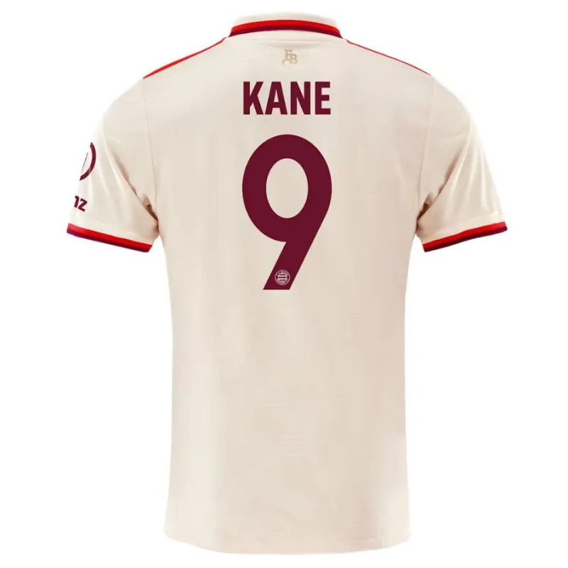 Kinder-Drittes Trikot-Set von Bayern München 2024/25 - Fan-Version (Creme, Kane)