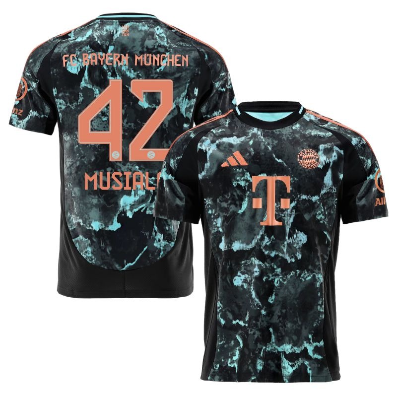 MUSIALA Bayern Munich 2024/25 Maillot Extérieur - Noir