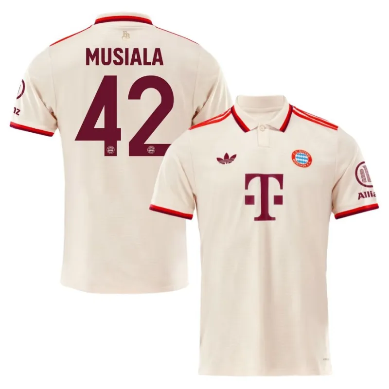 MUSIALA Bayern Munich 2024/25 Maillot Tertiaire - Crème
