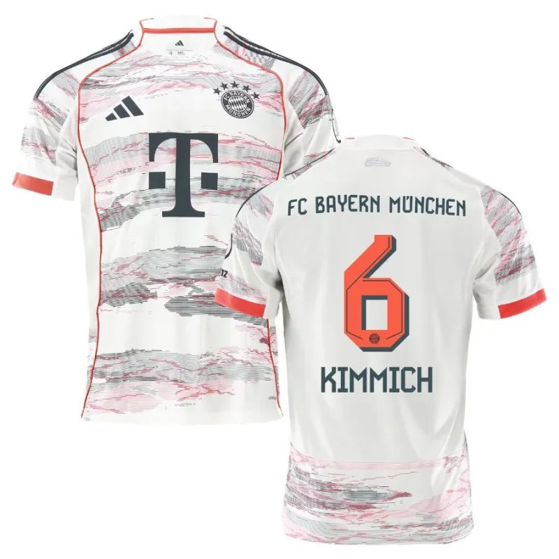 Camisa de visita Bayern Munich KIMMICH 2025/26 - Blanco