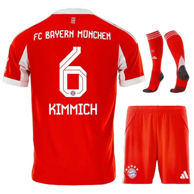 Bayern Monaco KIMMICH Bambini 2025/26 Kit di casa - Rosso
