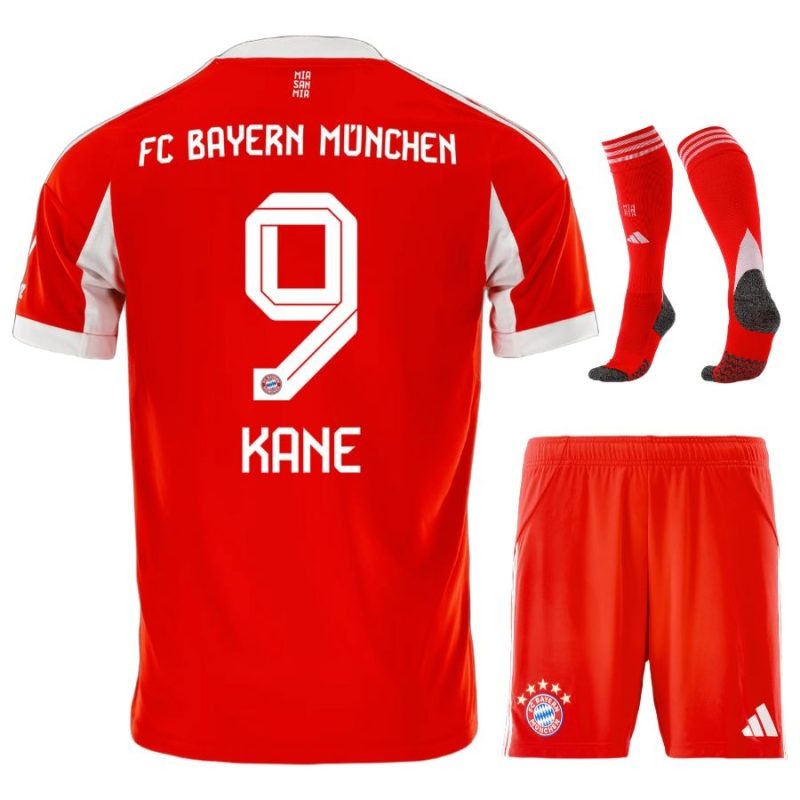 Bayern Múnich KANE Niños 2025/26 Kit de casa - Rojo
