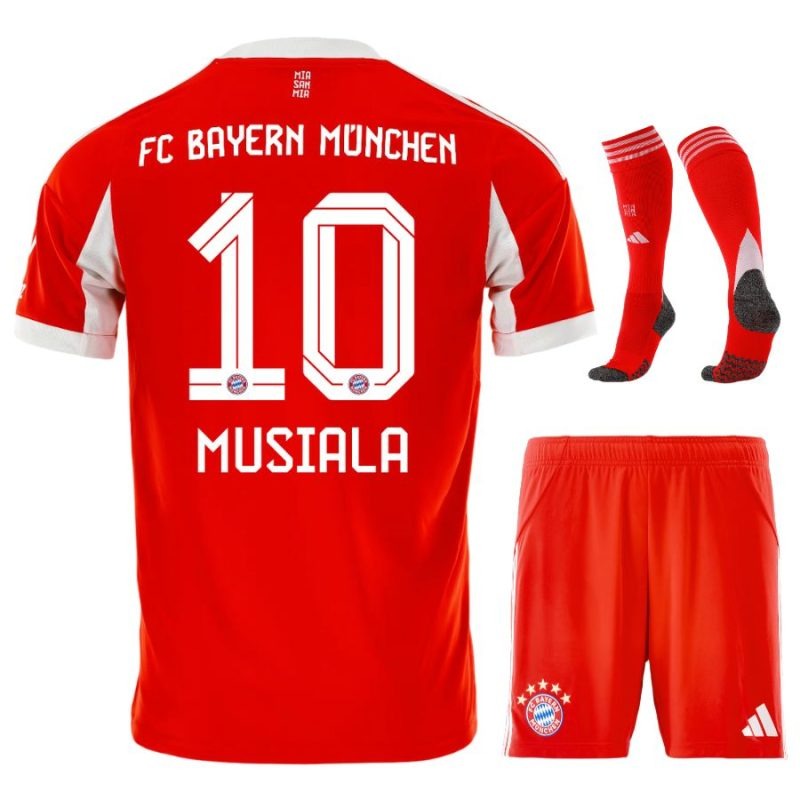 Bayern Monaco MUSIALA Bambini 2025/26 Kit di casa - Rosso