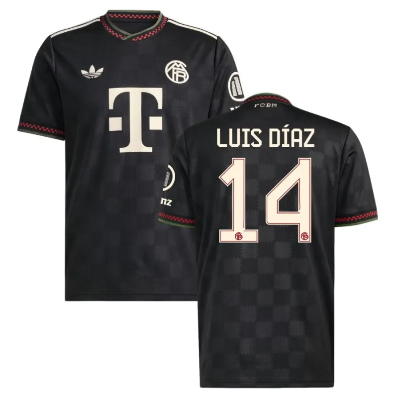 Bayern Monaco LUIS DIAZ Maglia Terza 2025/26 - Nero