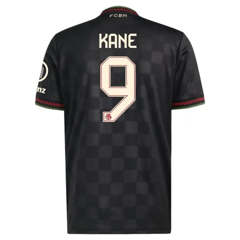 Bayern Múnich KANE 2025/26 Tercer Conjunto Infantil - Negro