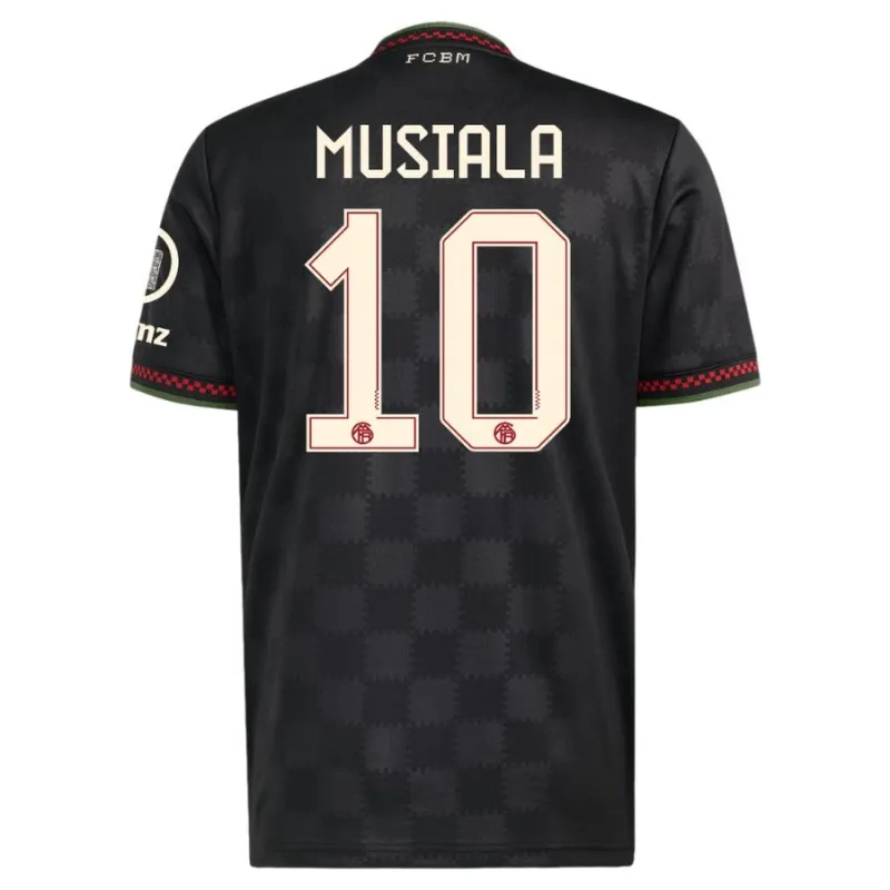 Bayern Múnich MUSIALA 2025/26 Tercer Conjunto Infantil - Negro