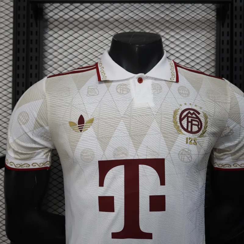 Bayern Munich 2025/26 Anniversary Edition Player Jersey - White