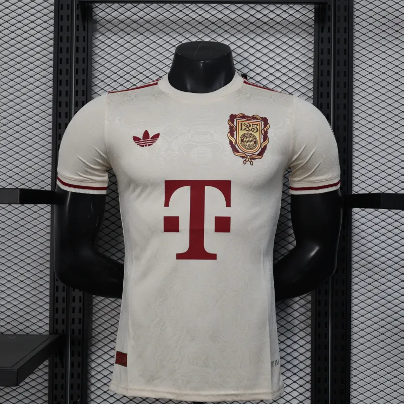 Bayern München Spieler-Trikot Jubiläumsedition 2025/26 - Weiß