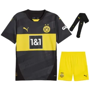 Borussia Dortmund 2024/25 Auswärtstrickot Kinder Replica - Schwarz