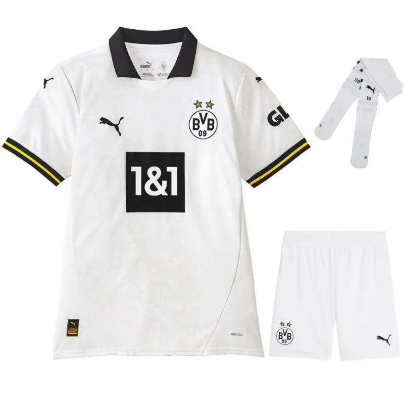 Borussia Dortmund 2024/25 Maillot Tertiaire Enfant Réplique - Blanc