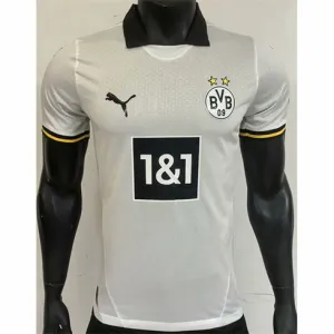 Borussia Dortmund 2024/25 terzo maglia di trasferta, versione giocatore, bianca