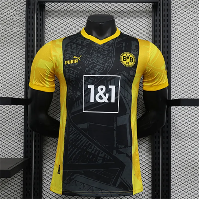 Borussia Dortmund versión jugador 2024/25 de camiseta negra