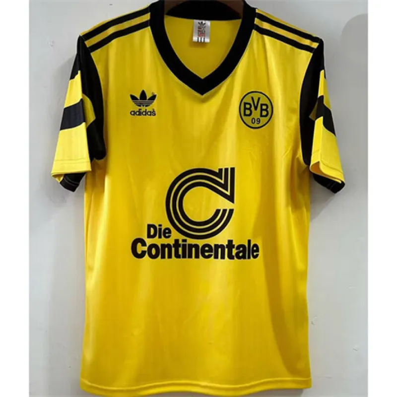 Borussia Dortmund maglia casa 1990 retro, gialla