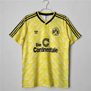 Borussia Dortmund 1988 home retro jersey, yellow
