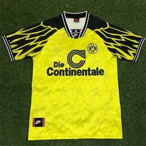 Borussia Dortmund 1994 - 95 home retro jersey, yellow