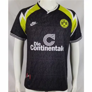 Borussia Dortmund 1995 - 96 away retro jersey, black and yellow