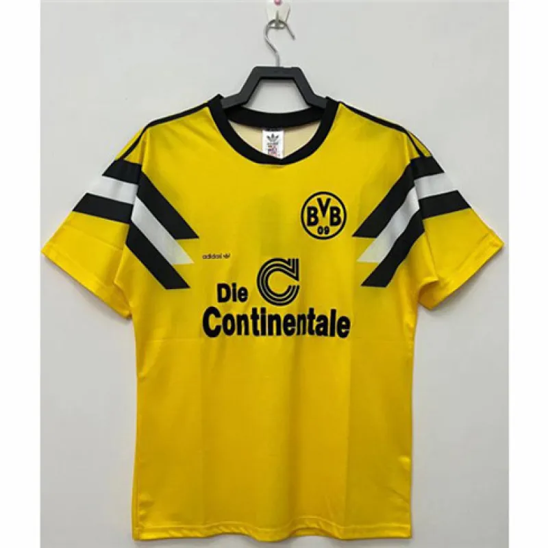 Borussia Dortmund 1989 home retro jersey, yellow