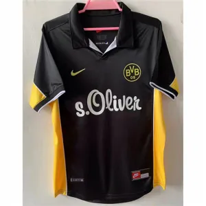 Borussia Dortmund 1998 away retro jersey, black