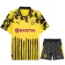 Camiseta local infantil + pantalones cortos de la Copa Mundial de Clubes 2025 de Dortmund - Amarillo