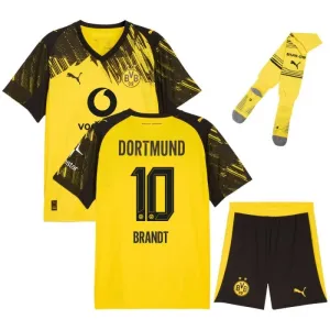 Dortmund BRANDT Conjunto infantil camiseta 2025/26 Local - Amarilla