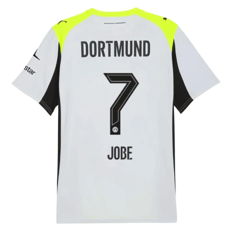 Dortmund JOBE 2025/26 Conjunto infantil visitante - Gris/Verde