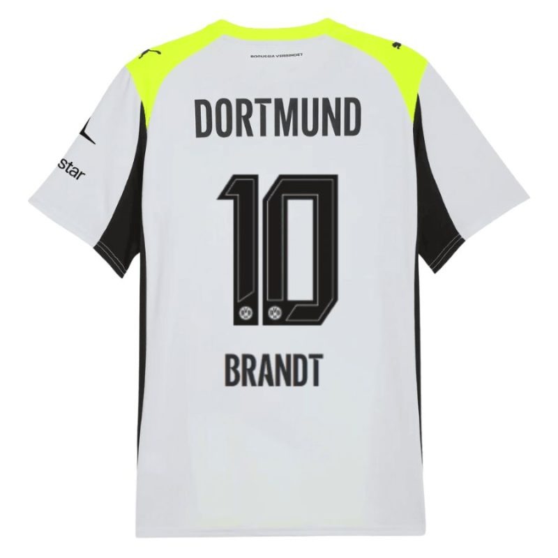 Dortmund BRANDT 2025/26 Conjunto infantil visitante - Gris/Verde