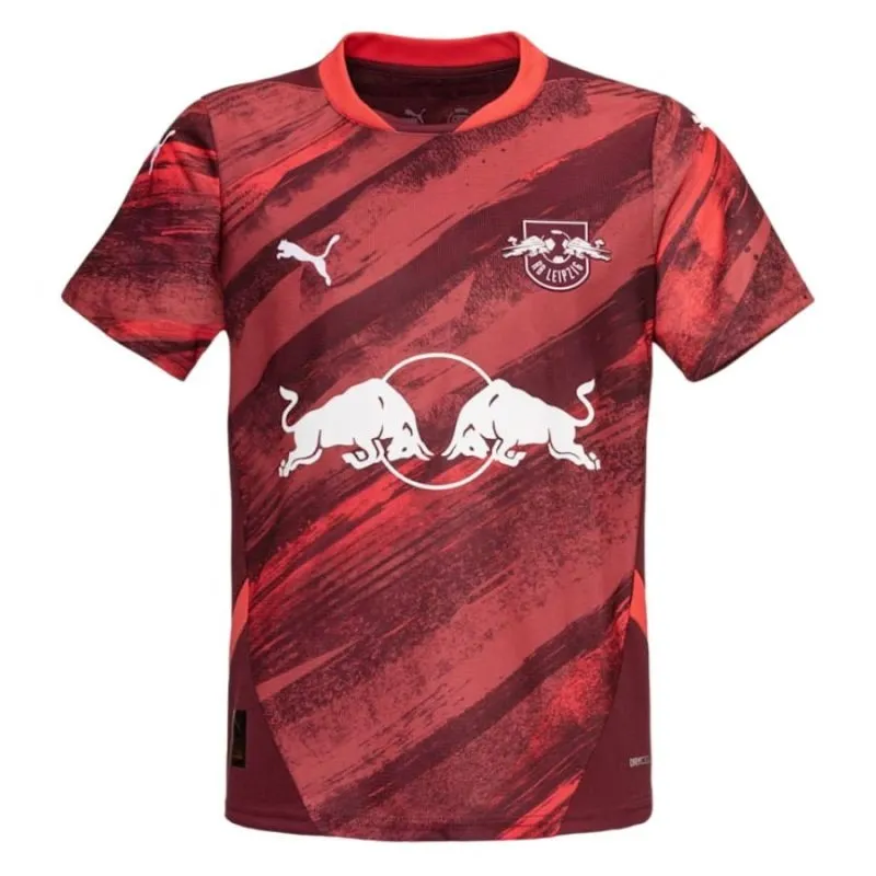 Maillot RB Leipzig Extérieur Enfant 2024/25 Ensemble Rouge
