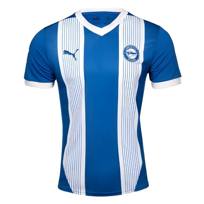 Maglia di casa di CA Alavés 2024/25 - Blu/Bianco