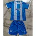 Camiseta y pantalones cortos de niño del Deportivo Alavés 2024/25, local - Azul